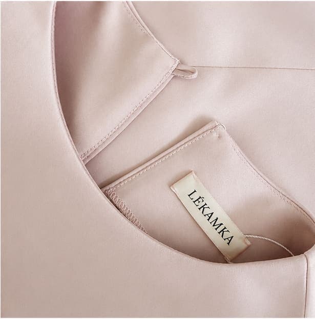 Soft Pink Satin Dress