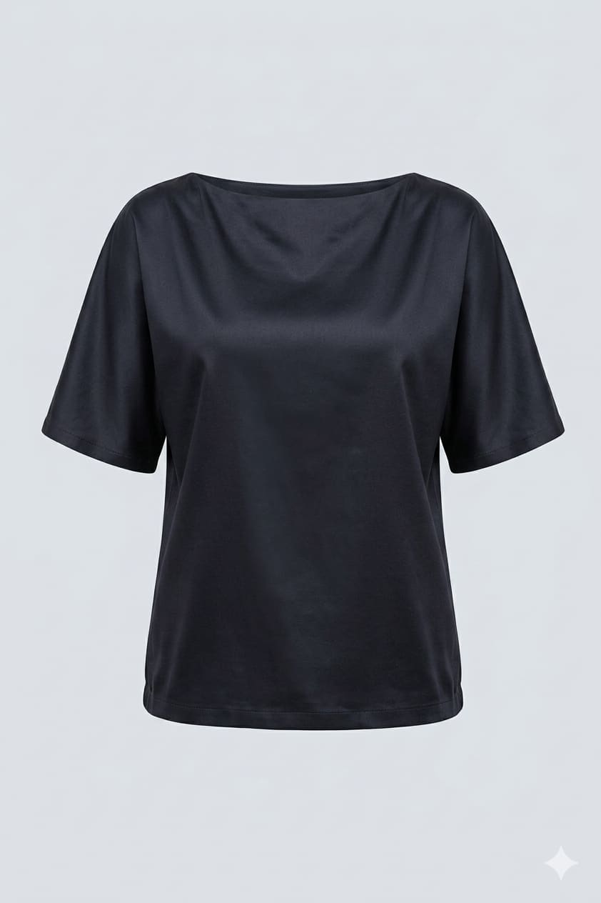 Cotton Sateen Top