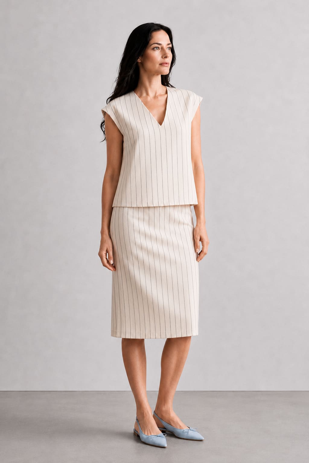 Set: Classic skirt and vest